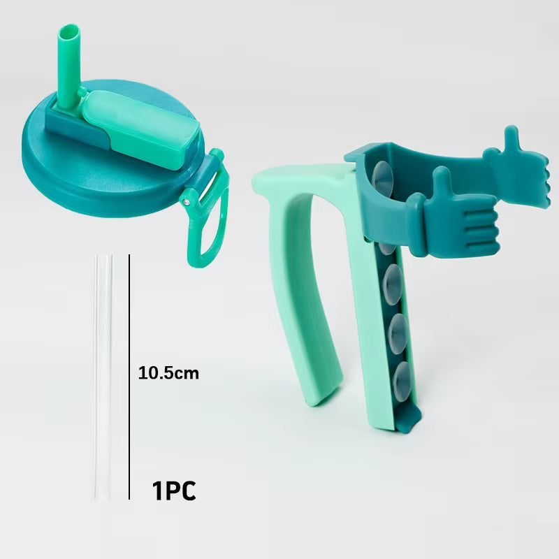 Leak-Free Easy to Hold Soda Can Lids and Holders Pop-Top Cans Embrace Sucker Bracket with Both Hands Cup Accessories with Straw